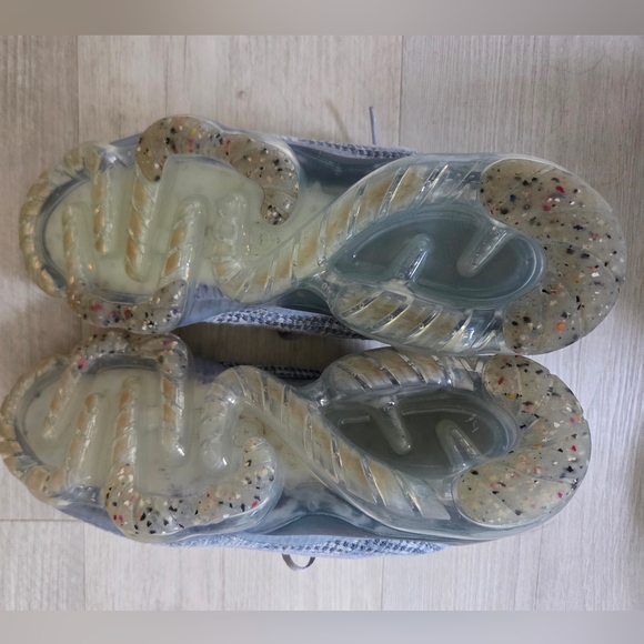 Nike VaporMax Mens 2021 Flyknit Armory Blue White Gray Shoes DH4084-400 - Picture 7 of 10